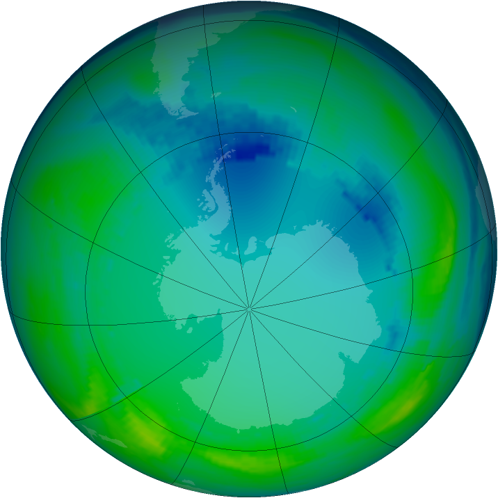 Ozone Map 1992-07-24